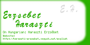 erzsebet haraszti business card